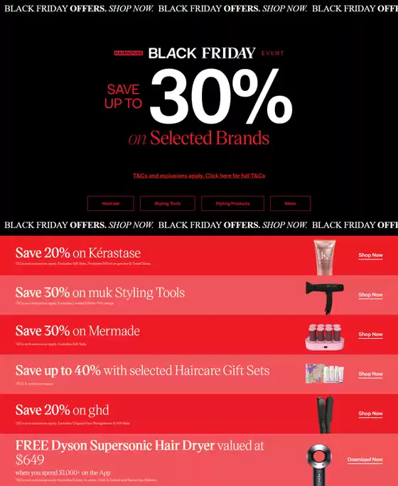 Hairhouse Warehouse catalogue in Brisbane QLD | Black Friday Up To 30% Off | 2025-11-27T00:00:00.000Z - 2025-12-02T00:00:00.000Z