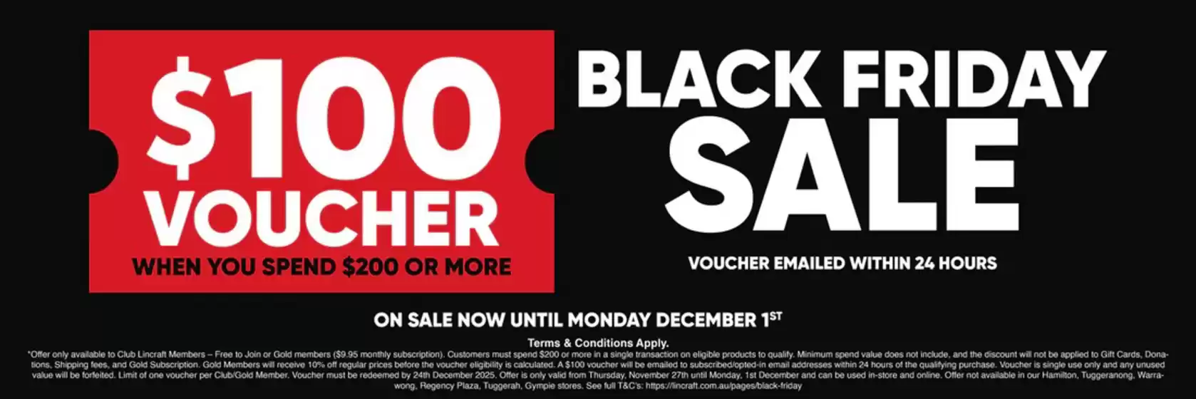 Lincraft catalogue in Kyogle NSW | Black Friday Sale | 2025-11-27T00:00:00.000Z - 2025-12-01T00:00:00.000Z