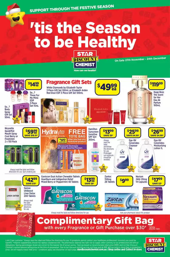 Star Discount Chemist catalogue in Sydney NSW | 'Tis The Season To Be Healthy | 2025-11-27T00:00:00.000Z - 2025-12-24T00:00:00.000Z