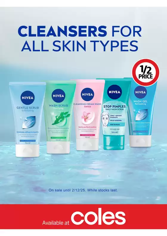 Nivea catalogue | NIVEA Daily Essentials Face Cleansing Range | 2025-11-26T00:00:00.000Z - 2025-12-02T00:00:00.000Z