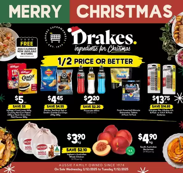 Drakes catalogue | Specials available in South Australia | 2025-12-03T00:00:00.000Z - 2025-12-09T00:00:00.000Z