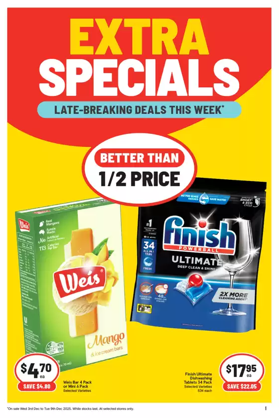 SUPA VALU IGA catalogue in Bellevue WA | Supa Big Deals This Week | 2025-12-03T00:00:00.000Z - 2025-12-09T00:00:00.000Z