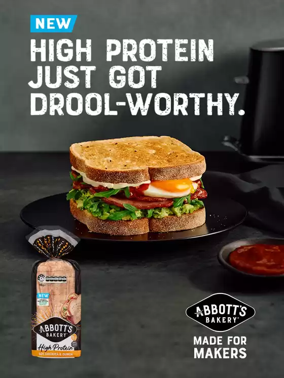 Abbott’s Bakery catalogue in Glen Innes NSW | High Protein | 2025-12-10T00:00:00.000Z - 2025-12-16T00:00:00.000Z