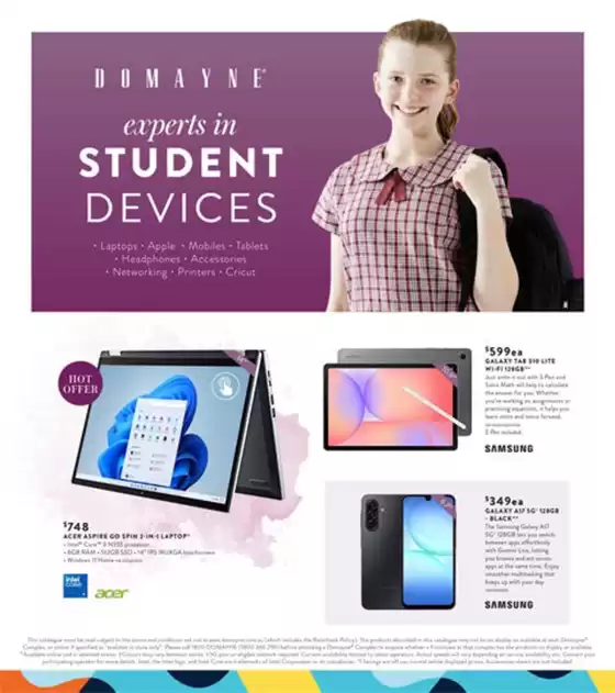 Domayne catalogue in Albury NSW | Student Devices Buying Guide | 2025-12-04T00:00:00.000Z - 2026-01-30T00:00:00.000Z