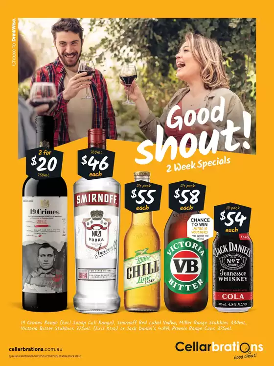 Cellarbrations catalogue in Melbourne VIC | Good shout! 14/07 | 2025-07-14T00:00:00.000Z - 2025-07-27T00:00:00.000Z