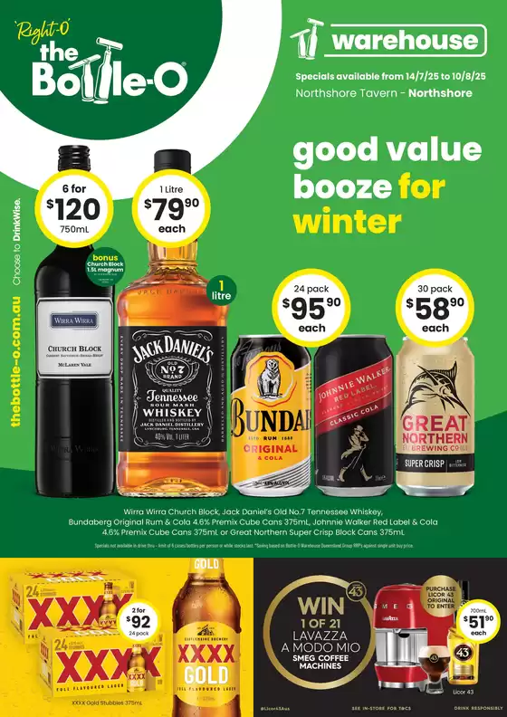 Good Value Booze, For Winter. 14/07