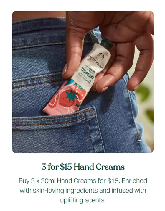 3 For $15 Hand Cream