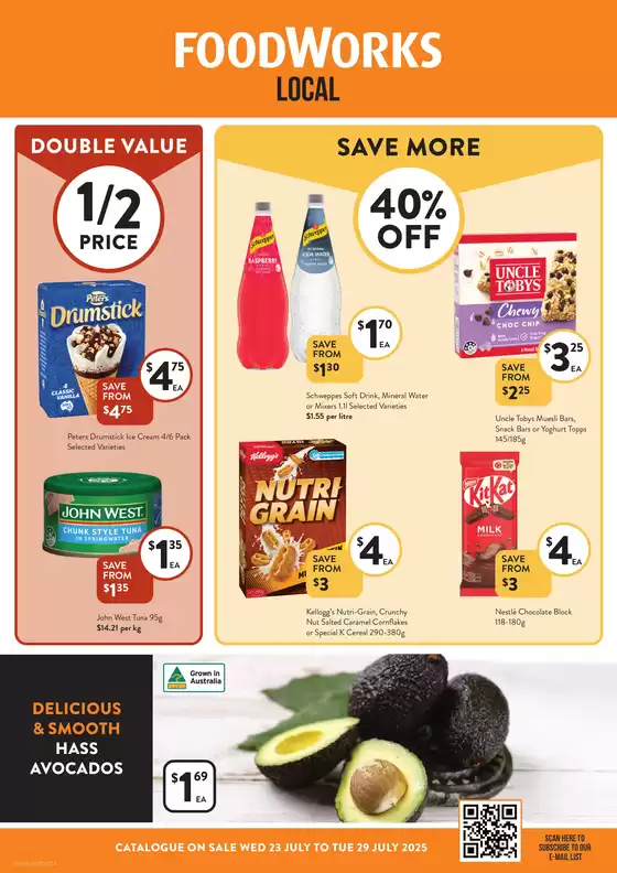 Foodworks catalogue in Lakewood Estate NSW | Local | 2025-07-23T00:00:00.000Z - 2025-07-29T00:00:00.000Z
