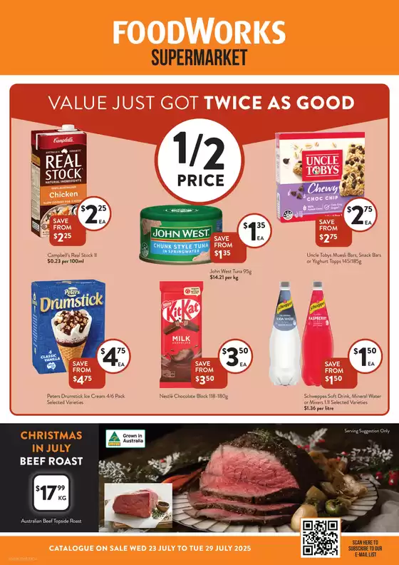 Foodworks catalogue in Lakewood Estate NSW | Supermarket | 2025-07-23T00:00:00.000Z - 2025-07-29T00:00:00.000Z