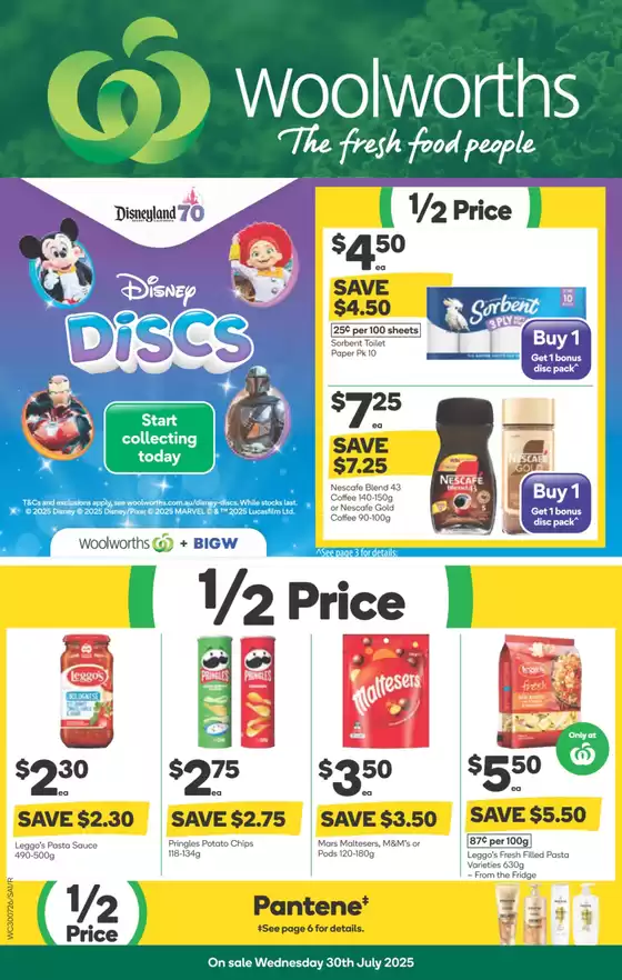 Weekly Specials - 30/07