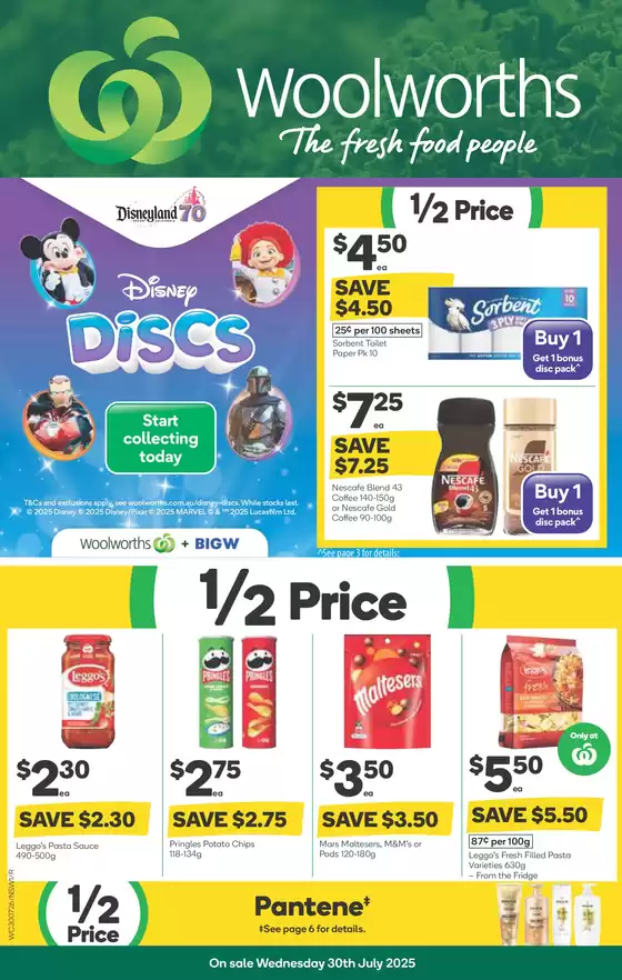 Weekly Specials - 30/07