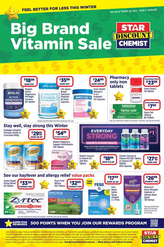 Big Brand Vitamin Sale