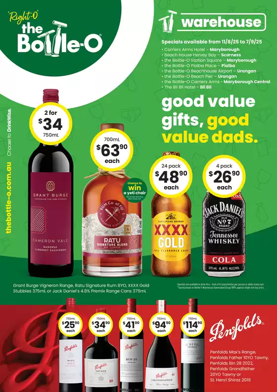 Good Value Gifts, Good Value Dads. QLD 11/08