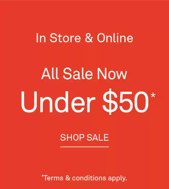 All Sale Now Under $50