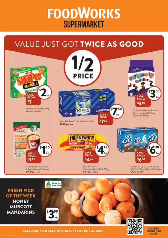 Foodworks catalogue in Sydney NSW | Supermarket | 2025-07-30T00:00:00.000Z - 2025-08-05T00:00:00.000Z