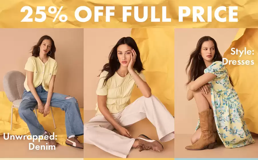 25% Off Full Price