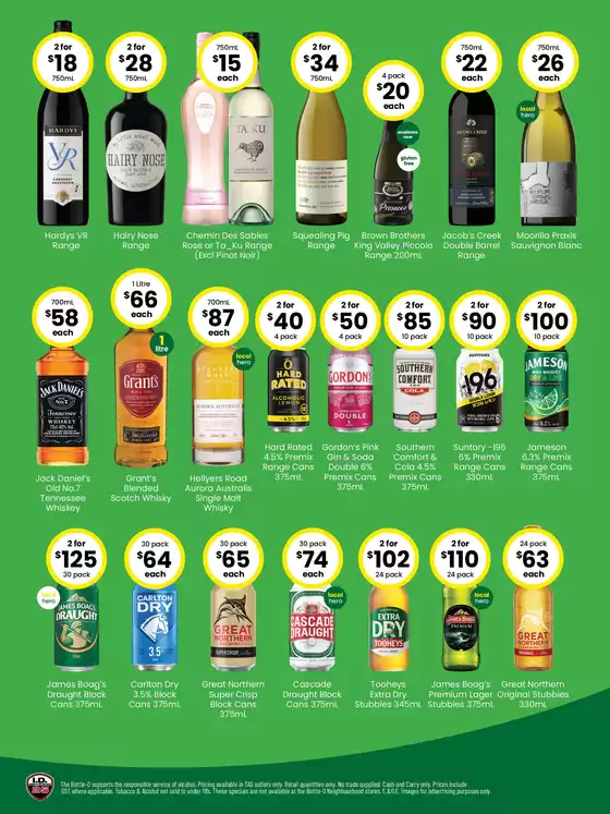 Good Value Booze, For a Good Value People. 04/08