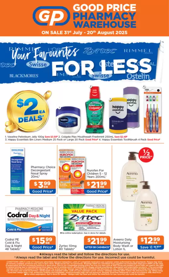 Your Favourites For Less