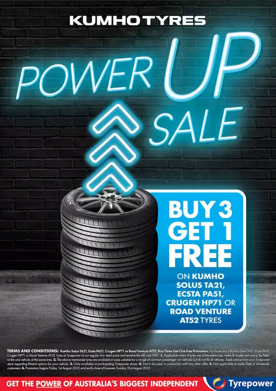 Tyrepower catalogue in Cannonvale QLD | Power Up Sale | 2025-08-01T00:00:00.000Z - 2025-08-31T00:00:00.000Z