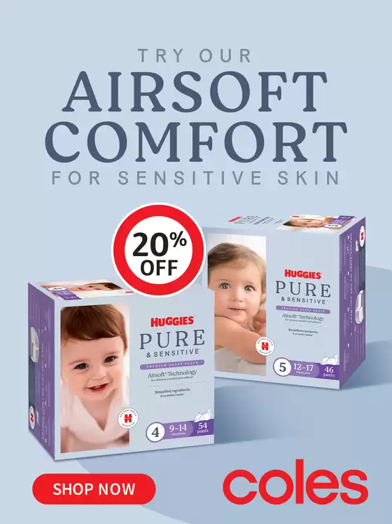 Coles catalogue in Kununurra WA | Huggies | 2025-08-06T00:00:00.000Z - 2025-08-12T00:00:00.000Z