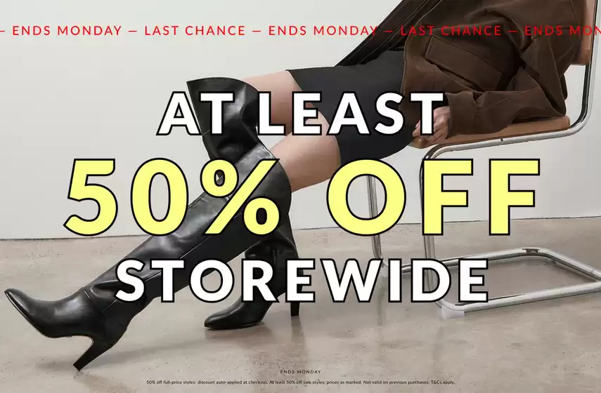 At Least 50% Off Storewide