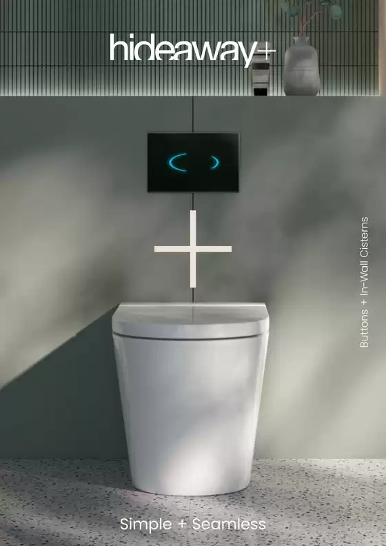 Reece catalogue in | Hideaway Inwal Toilet Cisterns | 2025-08-01T00:00:00.000Z - 2026-02-28T00:00:00.000Z