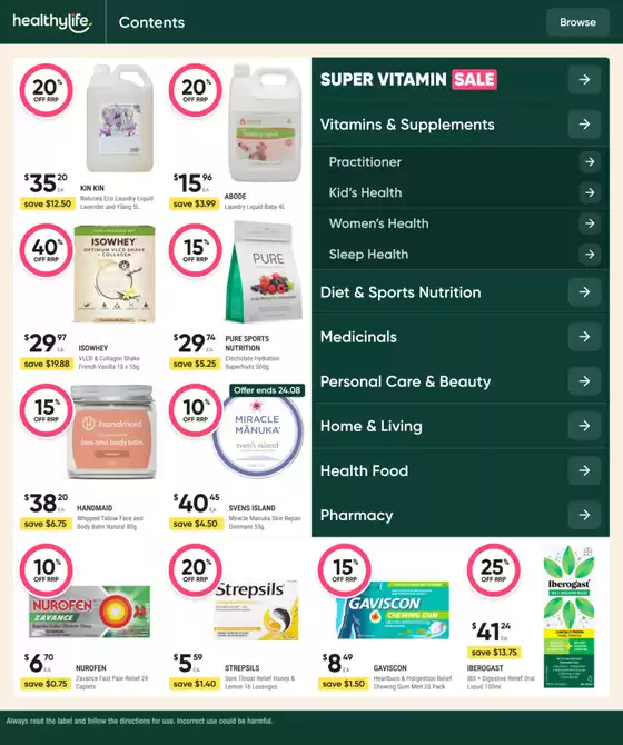Super Vitamin Sale