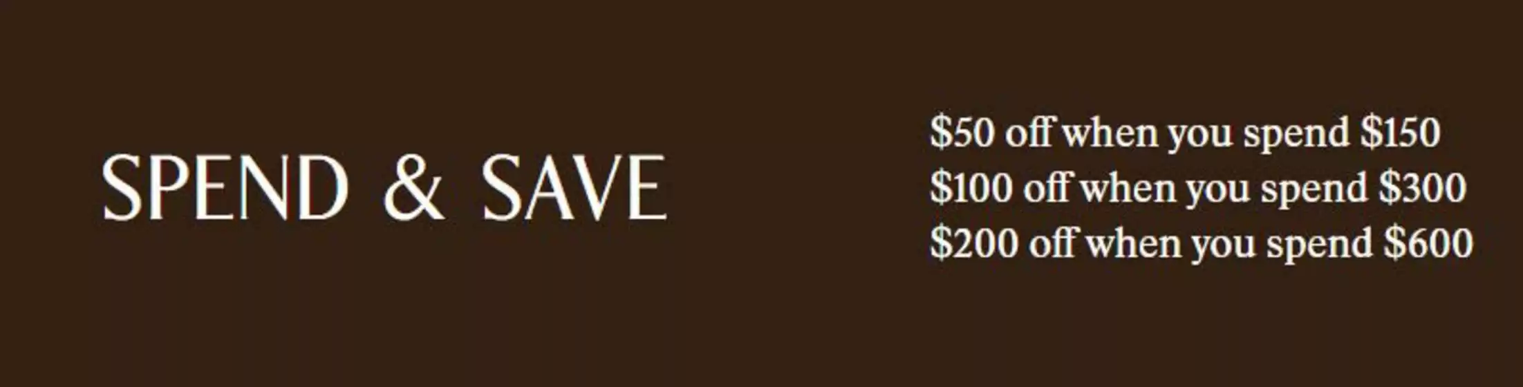 Spend & Save