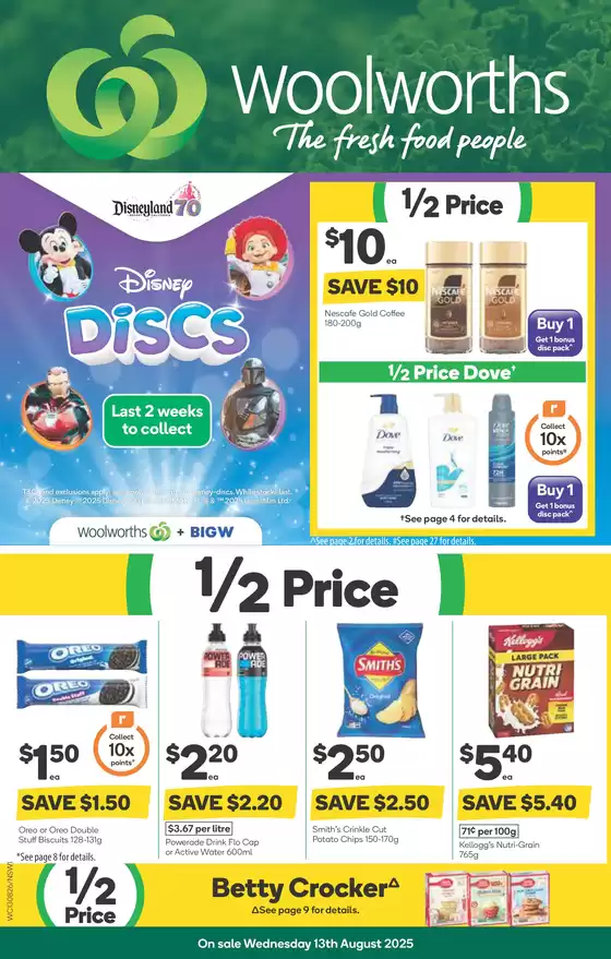 Weekly Specials - 13/08