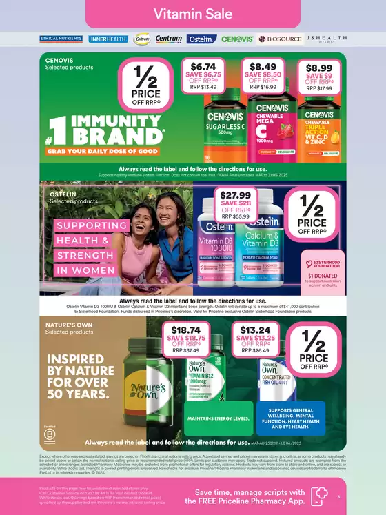 Big Brand Vitamin Sale