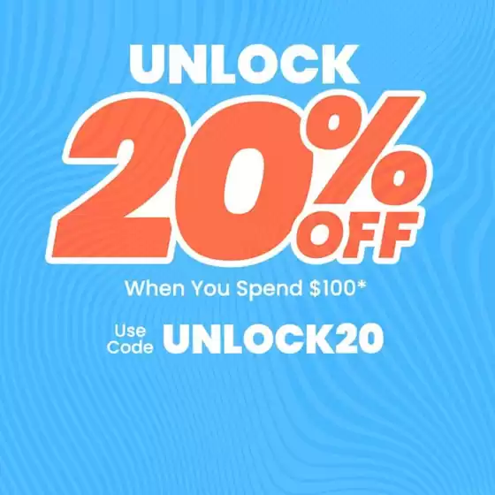 Unlock 20% Off