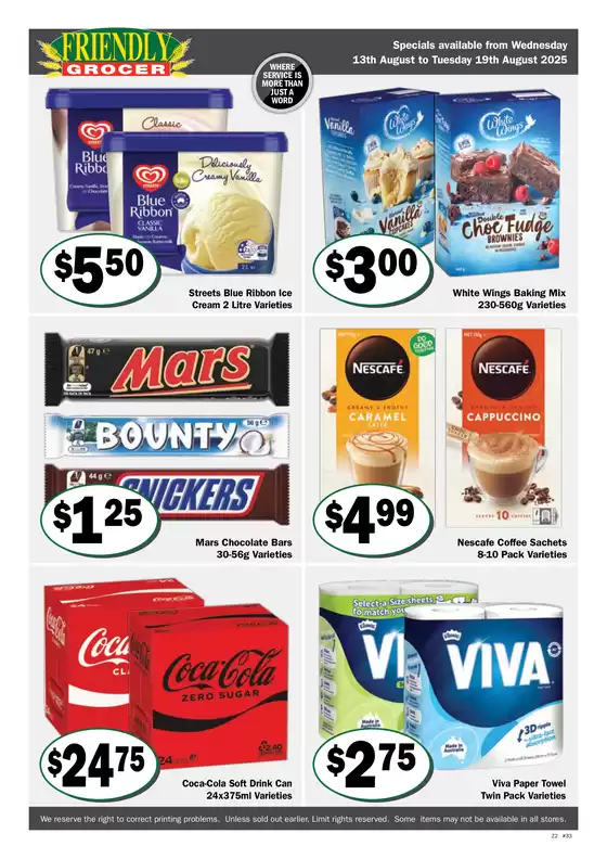 Weekly Specials