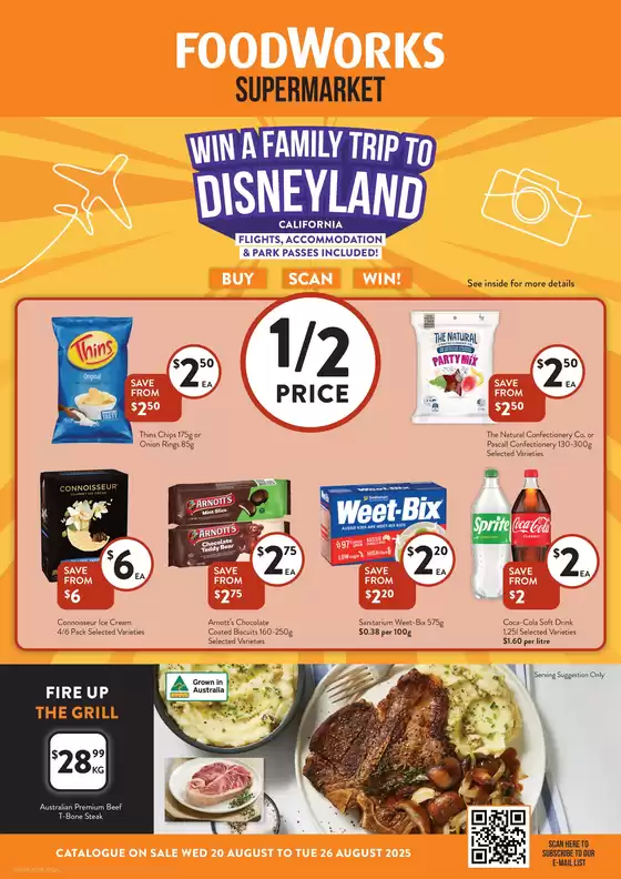 Foodworks catalogue | Supermarket | 2025-08-20T00:00:00.000Z - 2025-08-26T00:00:00.000Z
