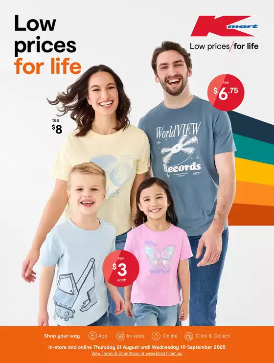 Kmart catalogue in Melbourne VIC | Low Prices for Life | 2025-08-21T00:00:00.000Z - 2025-09-10T00:00:00.000Z