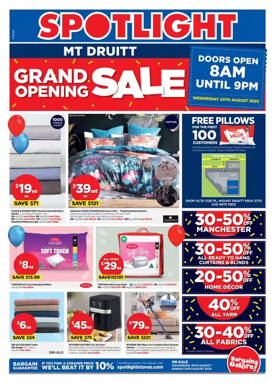 Grand Opening Sale