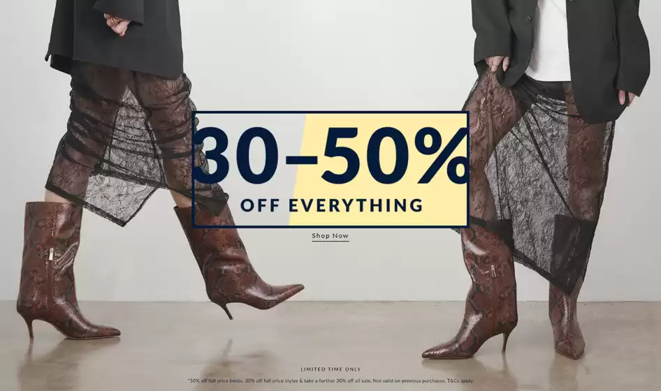 30-50% Off Everything