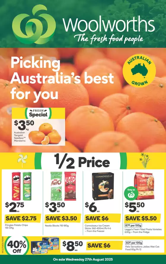 Weekly Specials - 27/08