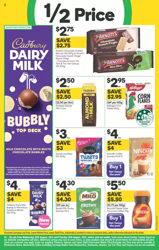 Weekly Specials - 20/08