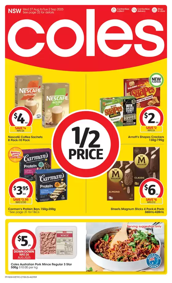 Coles catalogue in Rockhampton QLD | Coles Catalogue - 27th Aug | 2025-08-27T00:00:00.000Z - 2025-09-02T00:00:00.000Z