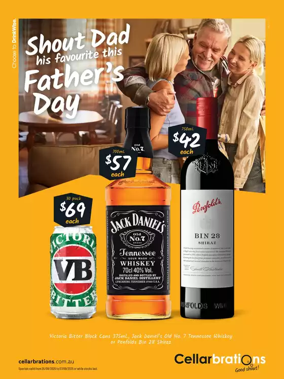 Shout Dad his favourite this Father’s Day! 25/08