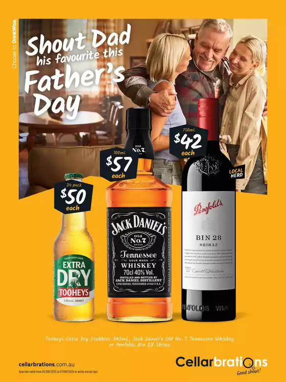 Shout Dad his favourite this Father’s Day! 25/08