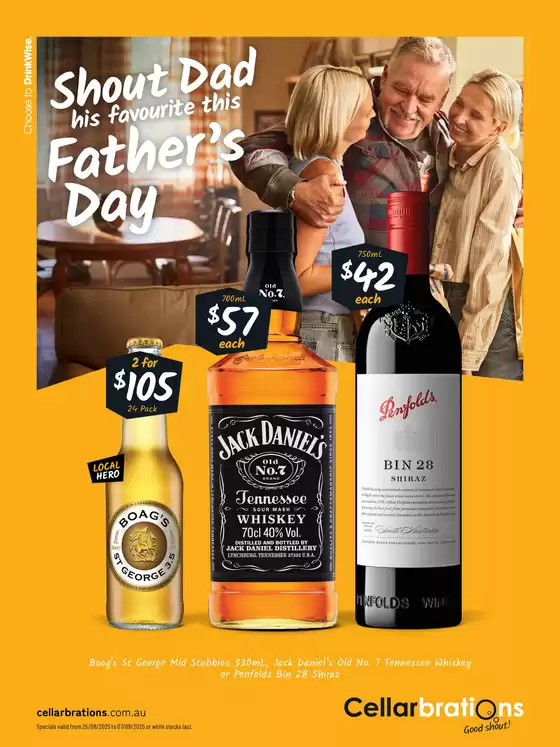 Shout Dad his favourite this Father’s Day! 25/08