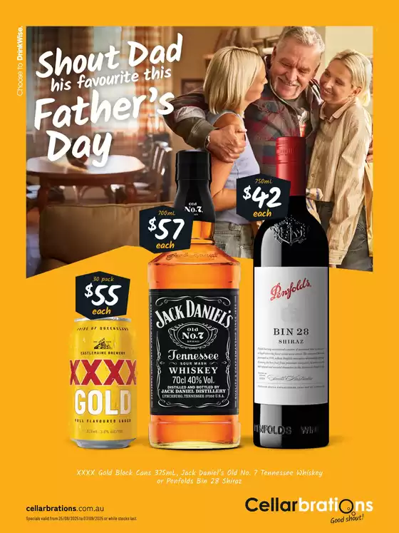 Shout Dad his favourite this Father’s Day! 25/08