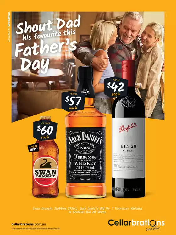 Shout Dad his favourite this Father’s Day! 25/08
