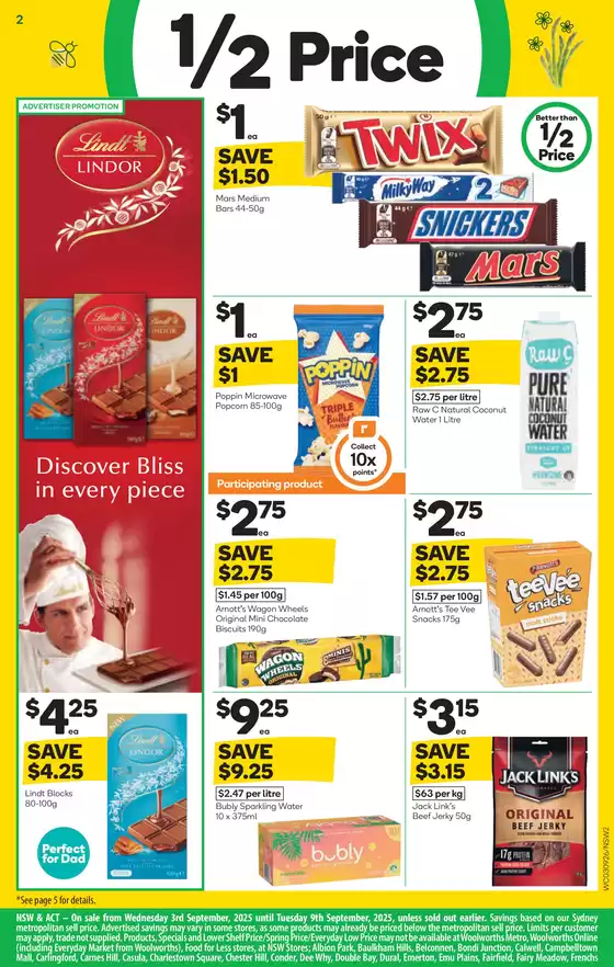 Weekly Specials - 03/09