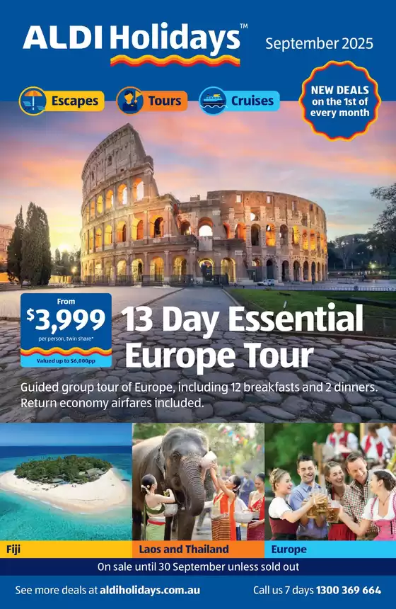 ALDI catalogue | ALDI Holidays | 2025-09-01T00:00:00.000Z - 2025-09-30T00:00:00.000Z