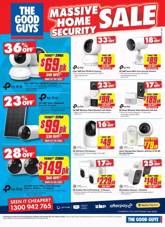 Massive Home Security Sale