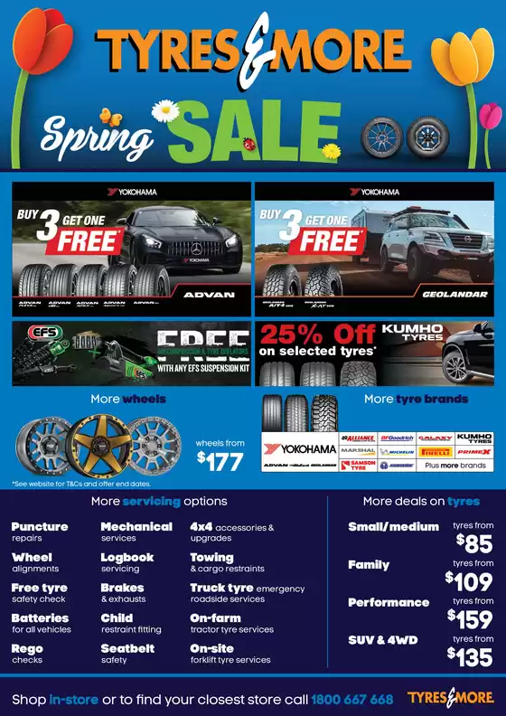 Tyres & More catalogue | Spring Sale | 2025-09-01T00:00:00.000Z - 2025-09-30T00:00:00.000Z