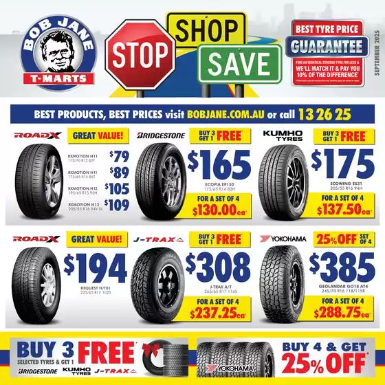 Bob Jane T-Marts catalogue | Stop, Shop, Save | 2025-09-01T00:00:00.000Z - 2025-09-30T00:00:00.000Z