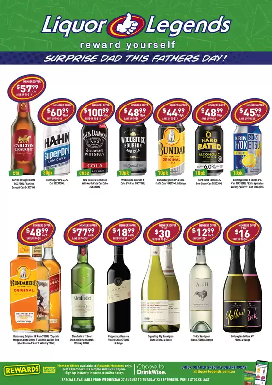 Liquor Legends catalogue | Suprise Dad This Fathers Day! | 2025-08-28T00:00:00.000Z - 2025-09-23T00:00:00.000Z